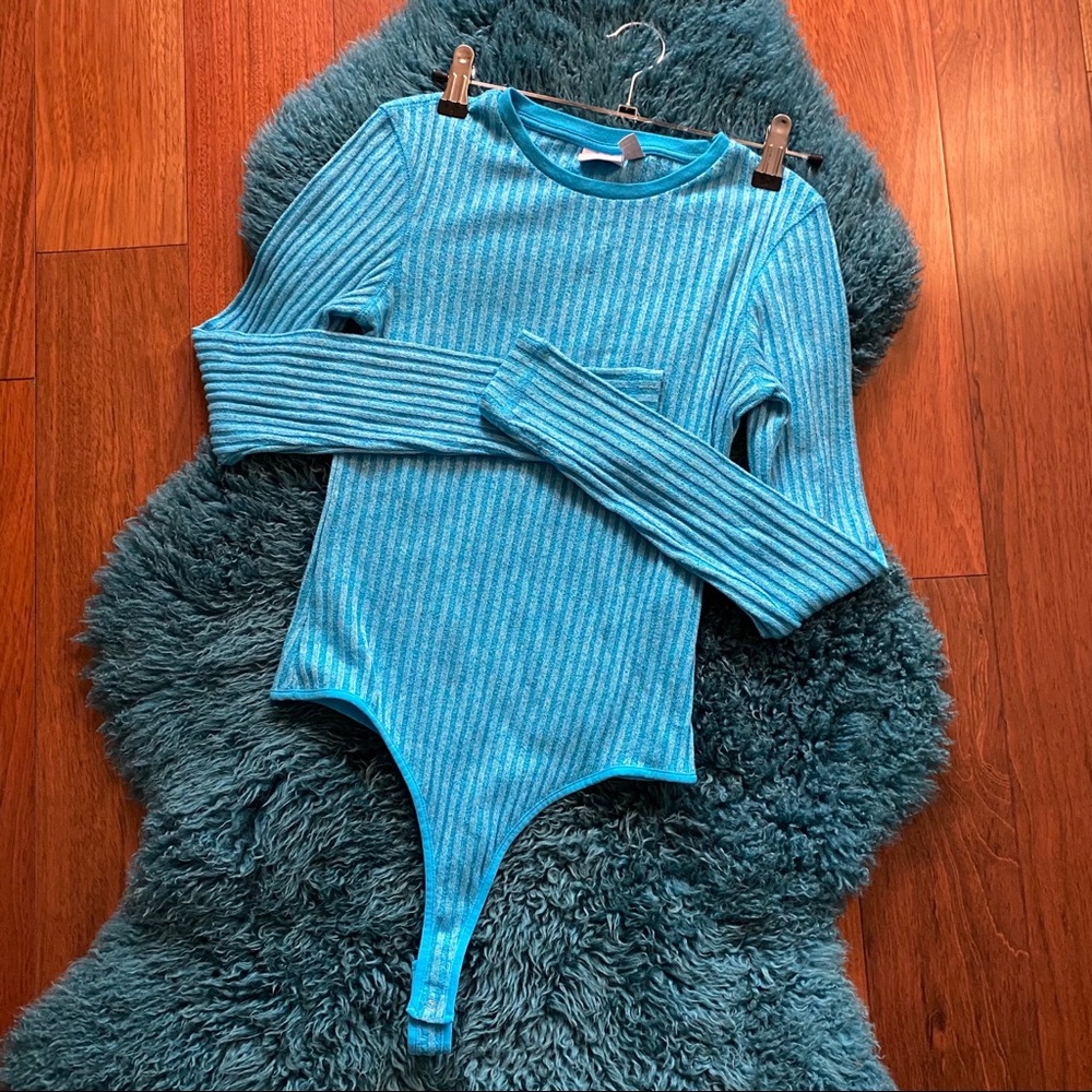 Vibrant Ribbed Thong Bodysuit